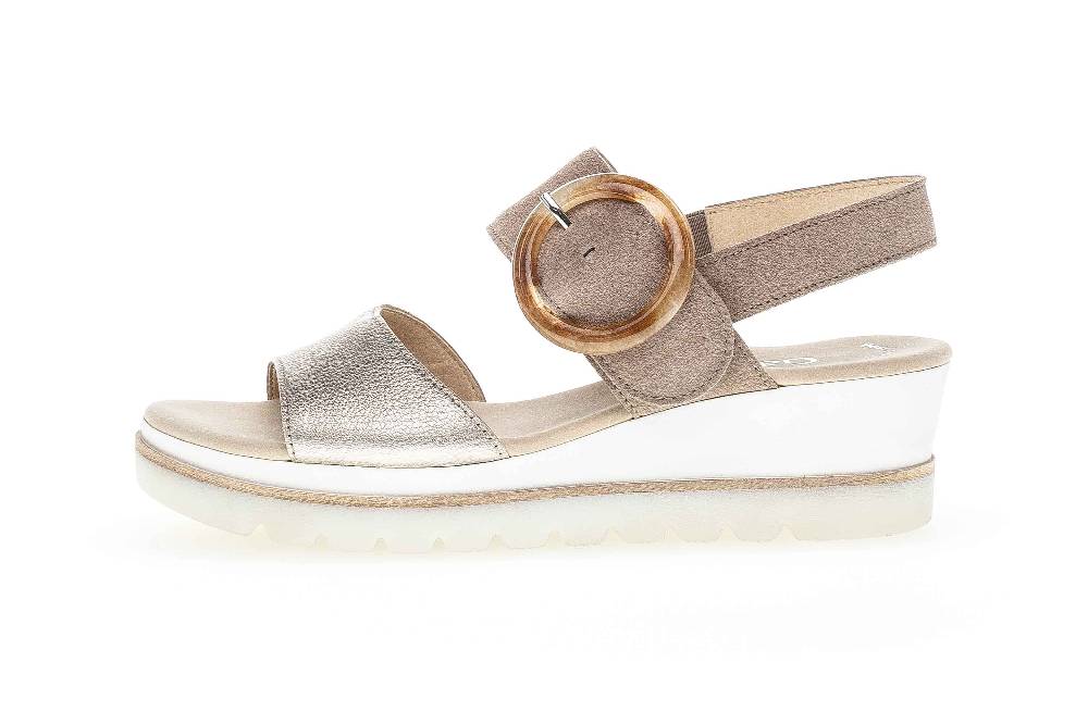 Gabor Fashion Sandaletten in Übergrößen Mehrfarbig 24.645.62 große Damenschuhe