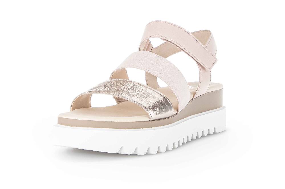 Gabor Fashion Sandaletten In Übergrößen Rosa 24.610.60 Große Damenschuhe