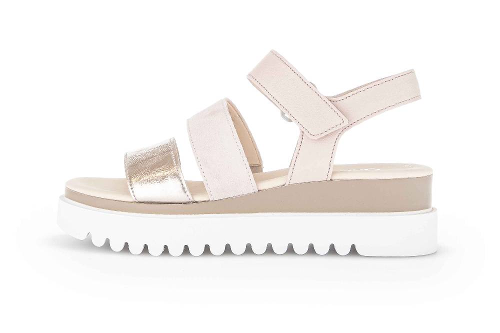 Gabor Fashion Sandaletten in Übergrößen Rosa 24.610.60 große Damenschuhe