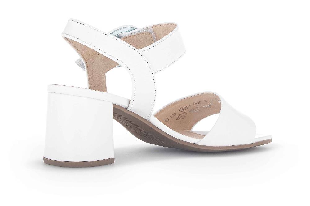 Gabor Fashion Sandaletten In Übergrößen Weiß 21.710.21 Große Damenschuhe