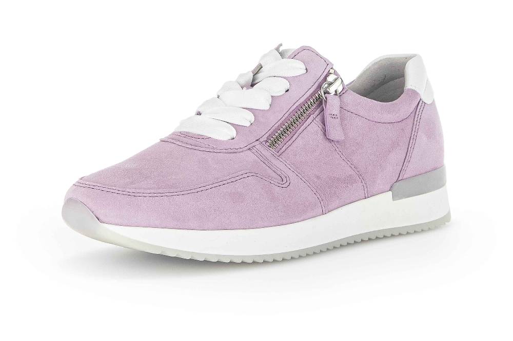 Gabor Fashion Sneaker In Übergrößen Rosa 23.420.13 Große Damenschuhe