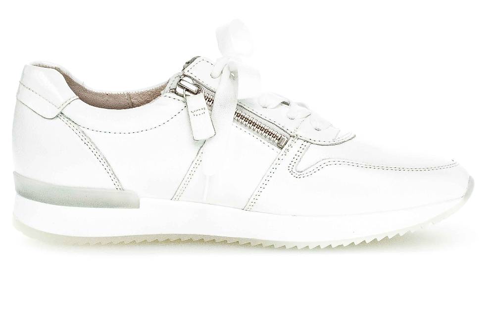 Gabor Fashion Sneaker In Übergrößen Weiß 23.420.21 Große Damenschuhe