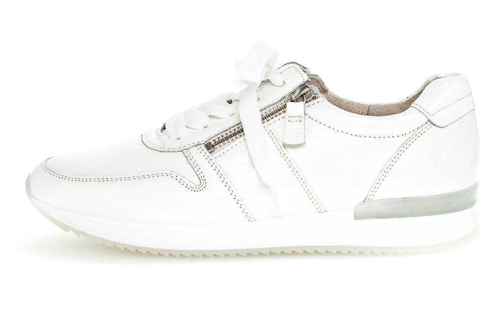 Gabor Fashion Sneaker in Übergrößen Weiß 23.420.21 große Damenschuhe