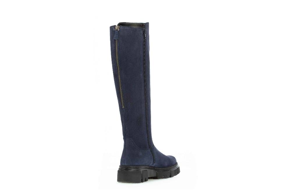 Gabor Fashion Stiefel In Übergrößen Blau 71.739.10 Große Damenschuhe