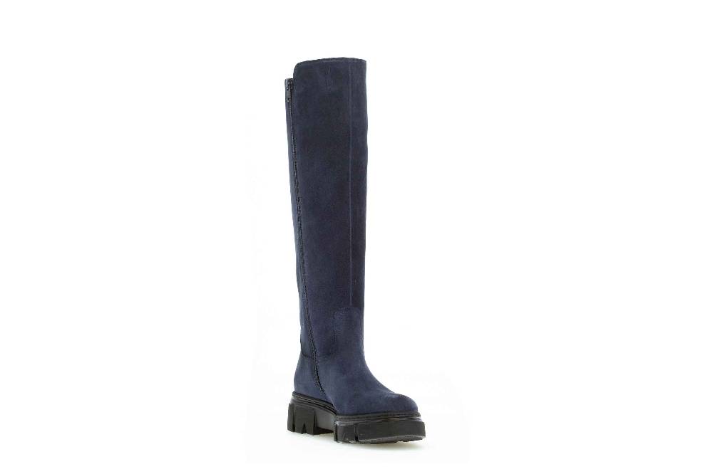 Gabor Fashion Stiefel In Übergrößen Blau 71.739.10 Große Damenschuhe