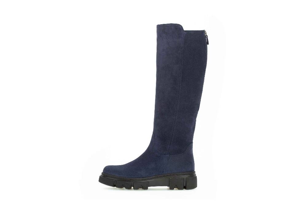 Gabor Fashion Stiefel in Übergrößen Blau 71.739.10 große Damenschuhe