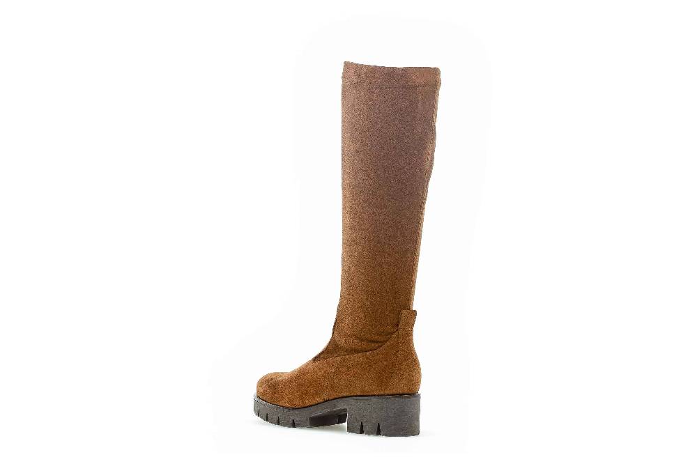 Gabor Fashion Stiefel In Übergrößen Braun 71.719.48 Große Damenschuhe