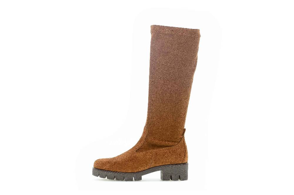 Gabor Fashion Stiefel in Übergrößen Braun 71.719.48 große Damenschuhe