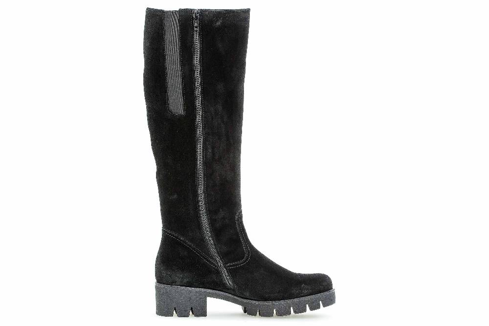Gabor Fashion Stiefel In Übergrößen Schwarz 51.719.17 Große Damenschuhe