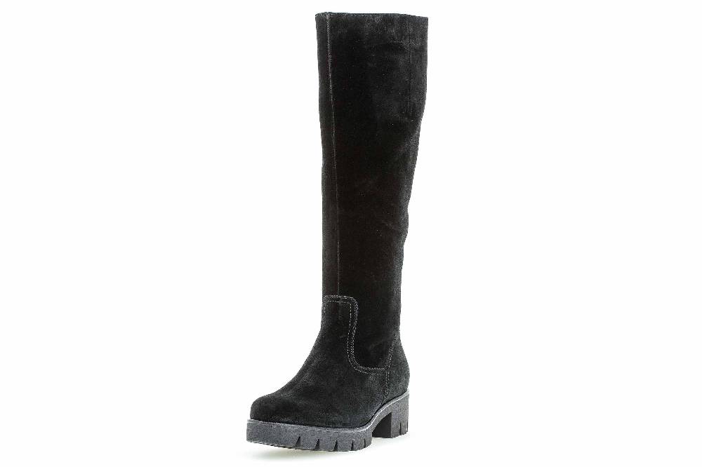 Gabor Fashion Stiefel In Übergrößen Schwarz 51.719.17 Große Damenschuhe