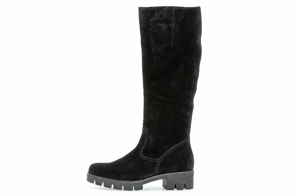 Gabor Fashion Stiefel in Übergrößen Schwarz 51.719.17 große Damenschuhe