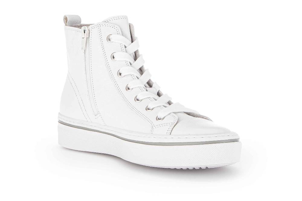 Gabor Fashion Stiefeletten In Übergrößen Weiß 33.660.21 Große Damenschuhe