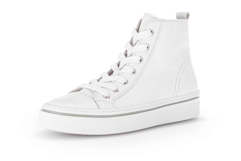 Gabor Fashion Stiefeletten In Übergrößen Weiß 33.660.21 Große Damenschuhe