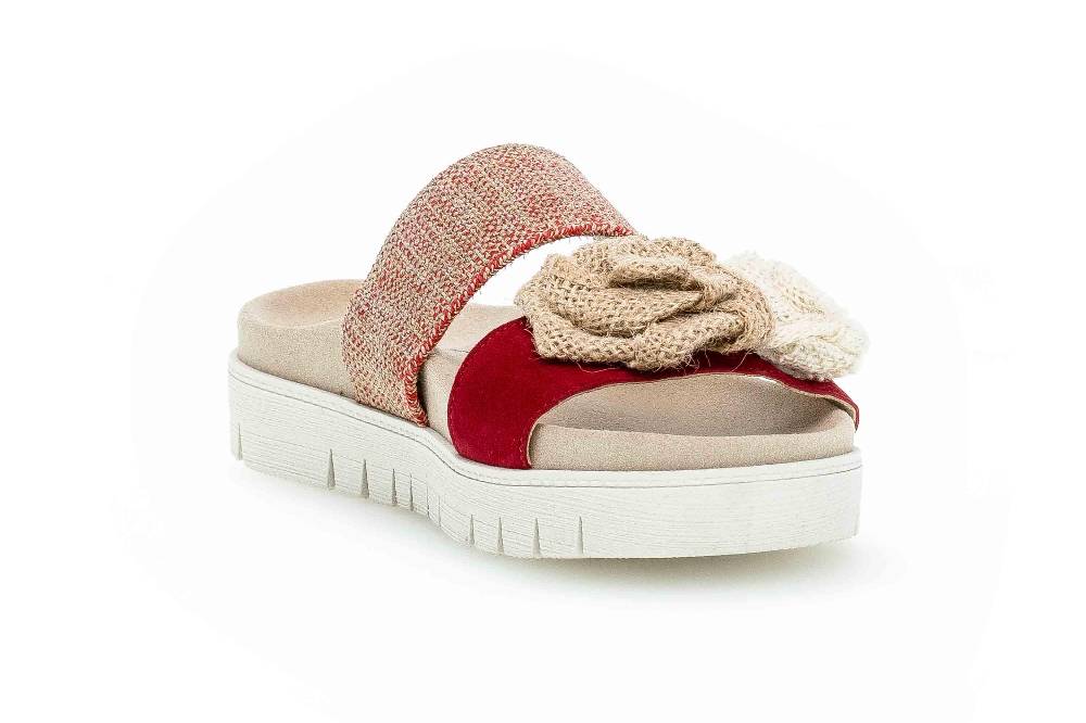 Gabor Jollys Pantoletten In Übergrößen Rot 43.746.15 Große Damenschuhe