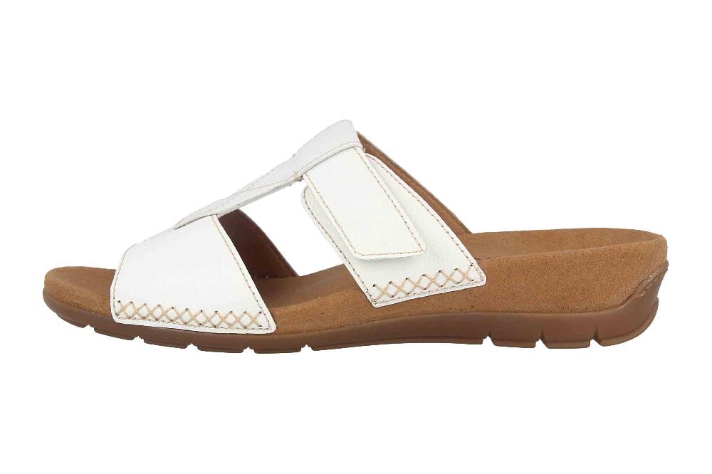 Gabor Jollys Pantoletten in Übergrößen Weiß 43.732.21 große Damenschuhe