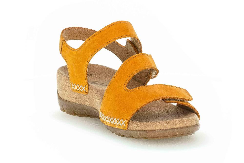 Gabor Jollys Sandaletten In Übergrößen Gelb 43.734.33 Große Damenschuhe