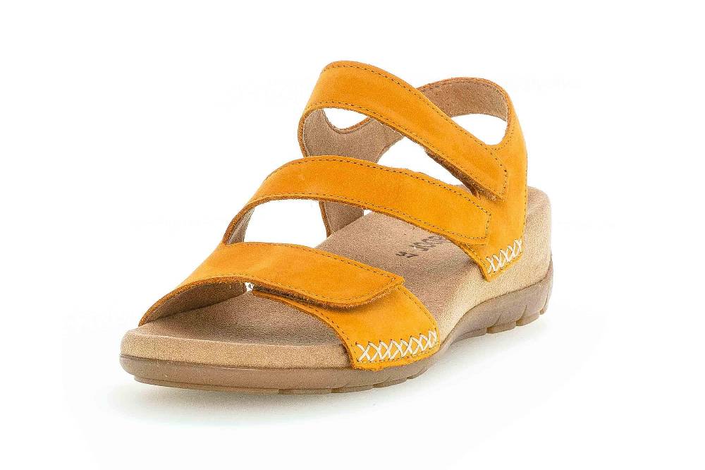 Gabor Jollys Sandaletten In Übergrößen Gelb 43.734.33 Große Damenschuhe