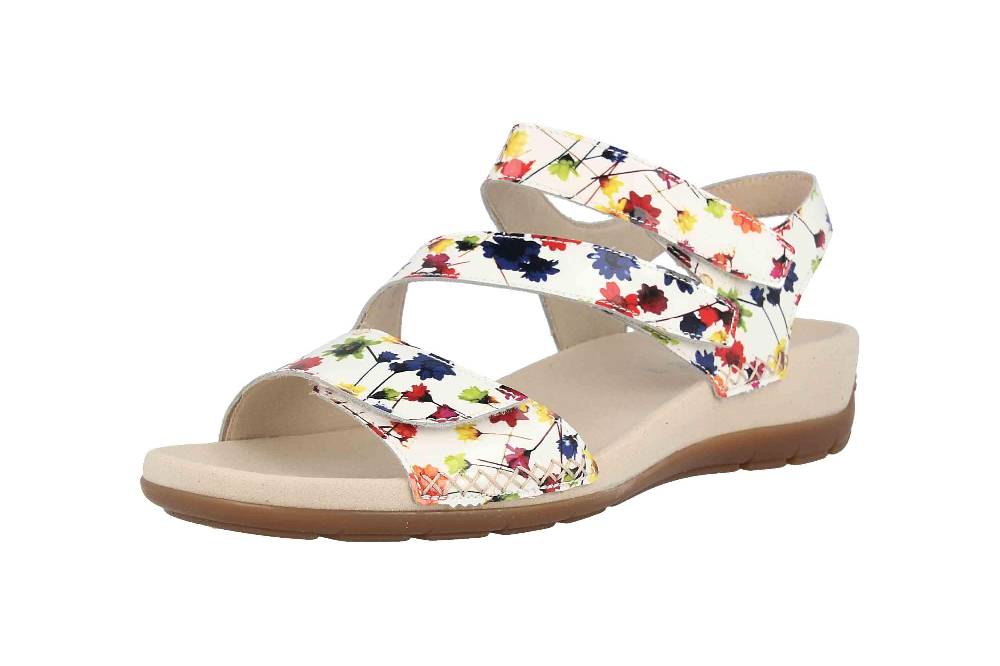 Gabor Jollys Sandaletten In Übergrößen Weiß 43.734.90 Große Damenschuhe