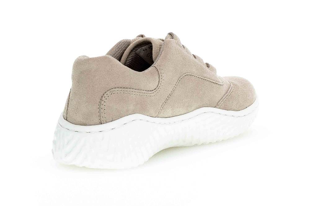 Gabor Jollys Sneaker In Übergrößen Beige 43.380.12 Große Damenschuhe