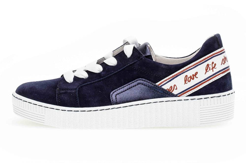 Gabor Jollys Sneaker in Übergrößen Blau 43.331.16 große Damenschuhe