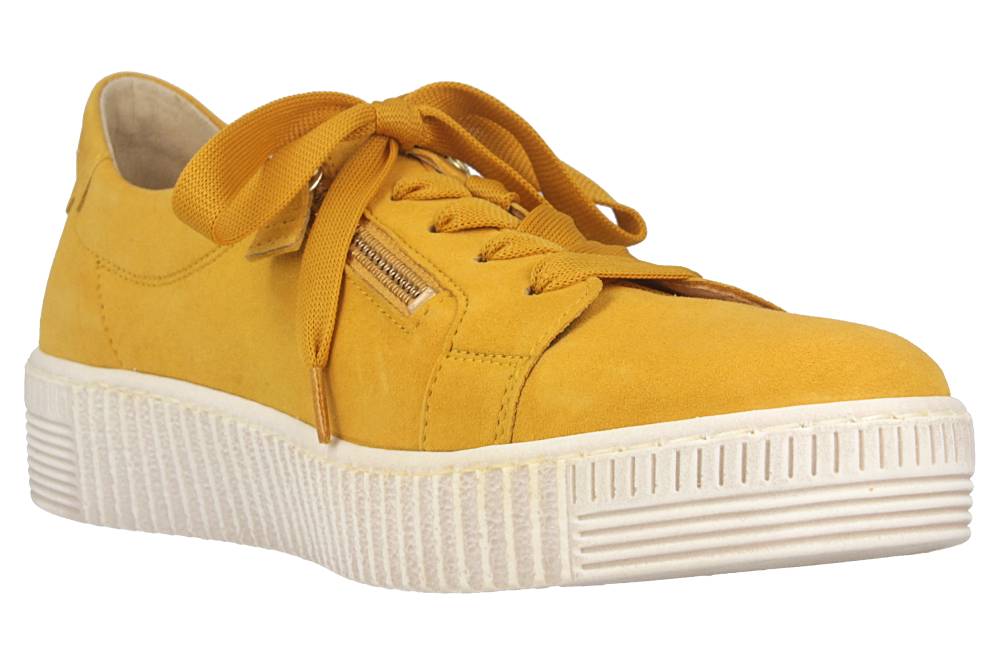 Gabor Jollys Sneaker In Übergrößen Gelb 43.334.10 Große Damenschuhe