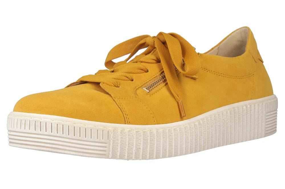Gabor Jollys Sneaker In Übergrößen Gelb 43.334.10 Große Damenschuhe