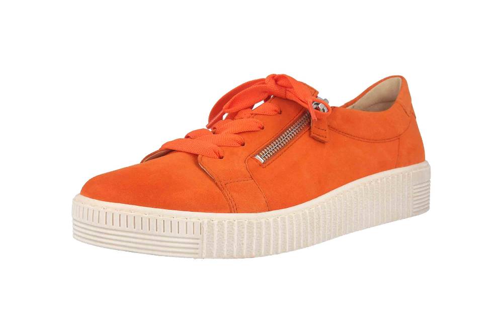 Gabor Jollys Sneaker In Übergrößen Orange 43.334.13 Große Damenschuhe
