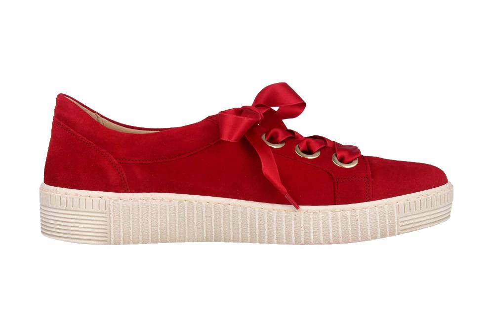 Gabor Jollys Sneaker In Übergrößen Rot 23.330.10 Große Damenschuhe