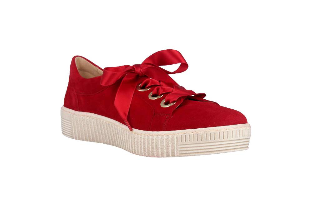 Gabor Jollys Sneaker In Übergrößen Rot 23.330.10 Große Damenschuhe