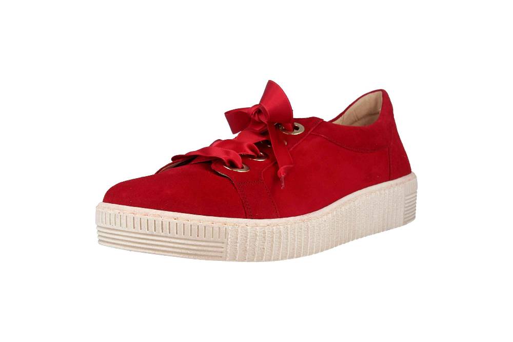 Gabor Jollys Sneaker In Übergrößen Rot 23.330.10 Große Damenschuhe
