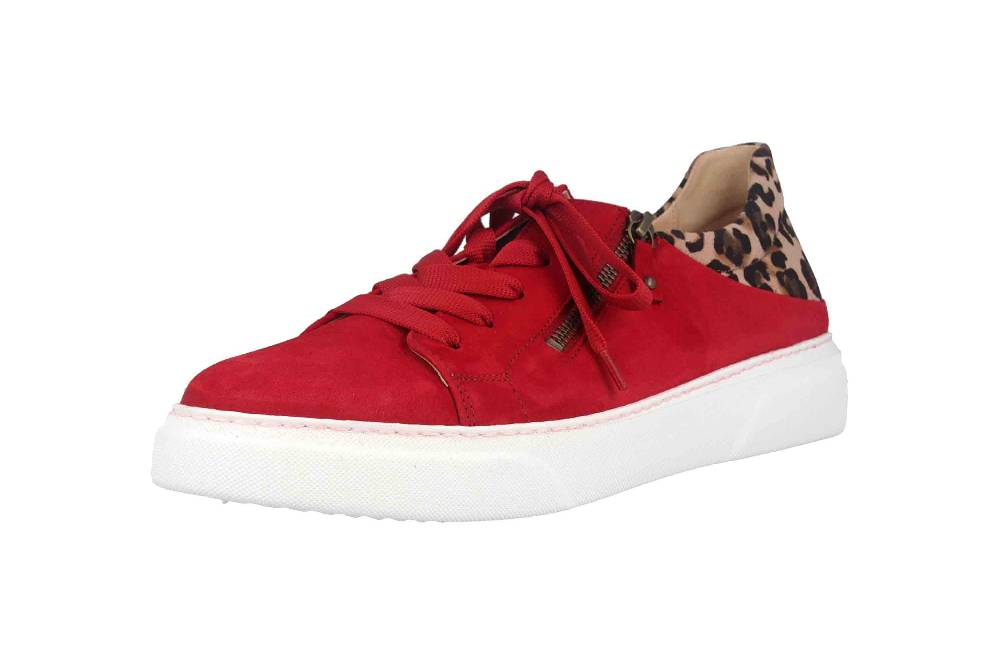 Gabor Jollys Sneaker In Übergrößen Rot 43.312.10 Große Damenschuhe