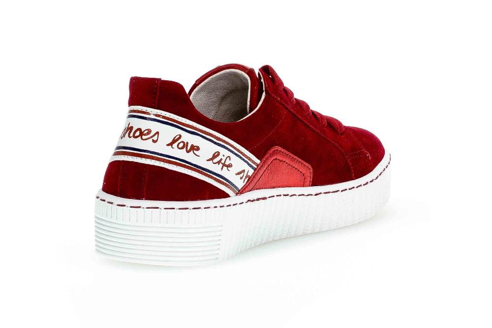 Gabor Jollys Sneaker In Übergrößen Rot 43.331.15 Große Damenschuhe