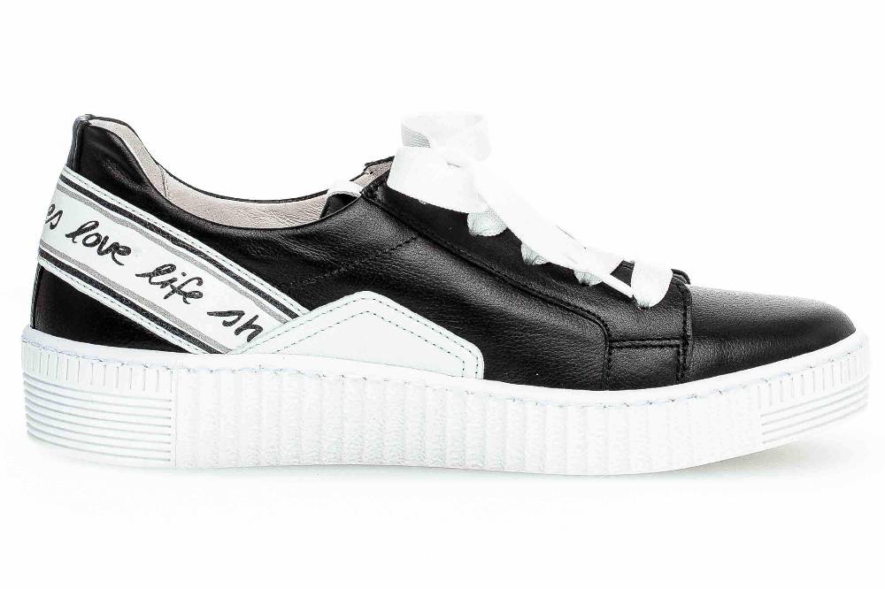 Gabor Jollys Sneaker In Übergrößen Schwarz 43.331.27 Große Damenschuhe