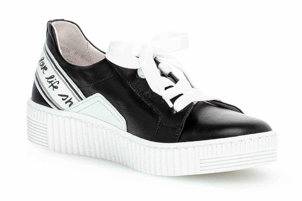 Gabor Jollys Sneaker In Übergrößen Schwarz 43.331.27 Große Damenschuhe