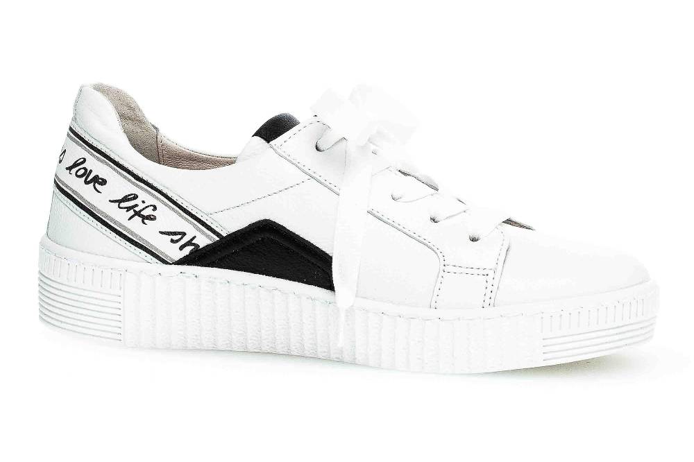 Gabor Jollys Sneaker In Übergrößen Weiß 43.331.21 Große Damenschuhe