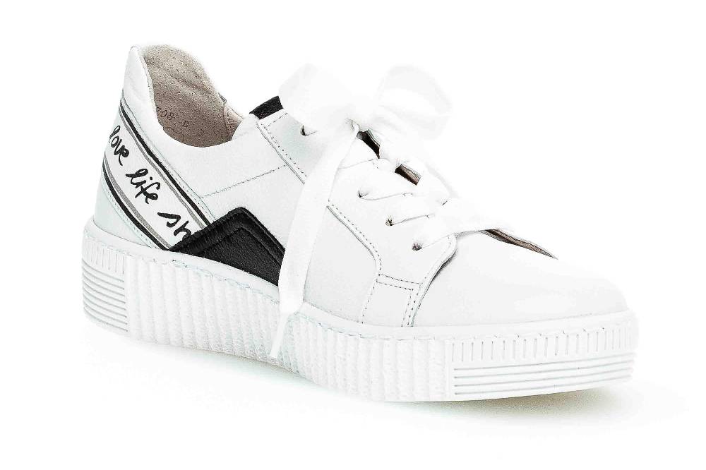 Gabor Jollys Sneaker In Übergrößen Weiß 43.331.21 Große Damenschuhe