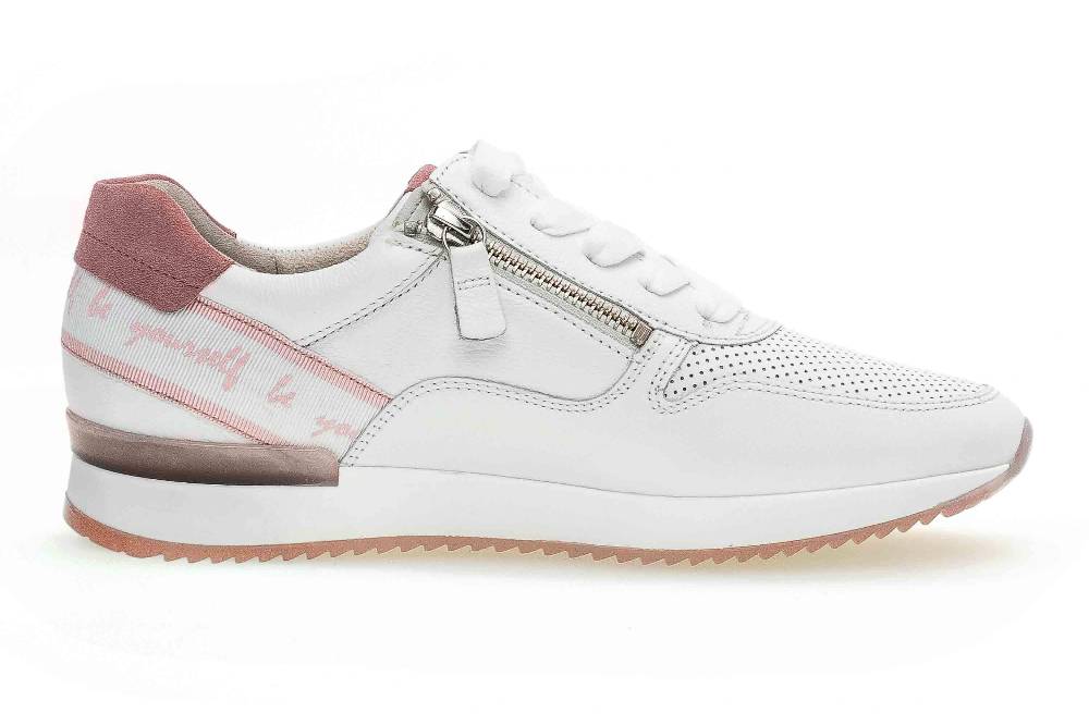 Gabor Jollys Sneaker In Übergrößen Weiß 43.421.24 Große Damenschuhe