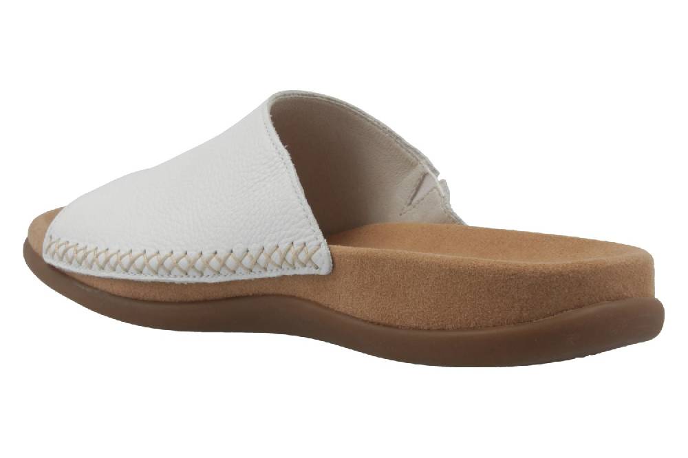 Gabor Pantoletten In Übergrößen Weiß 03.705.21 Große Damenschuhe