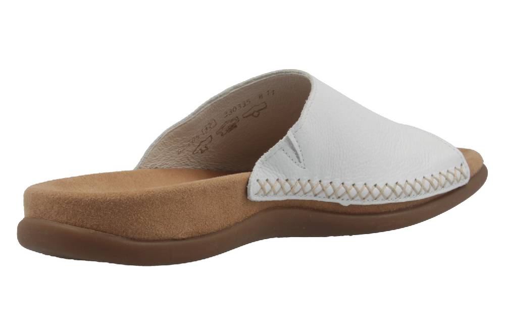 Gabor Pantoletten In Übergrößen Weiß 03.705.21 Große Damenschuhe
