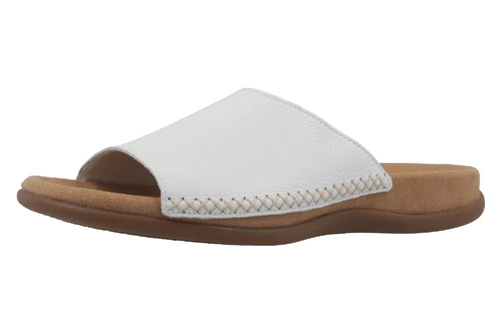 Gabor Pantoletten in Übergrößen Weiß 03.705.21 große Damenschuhe
