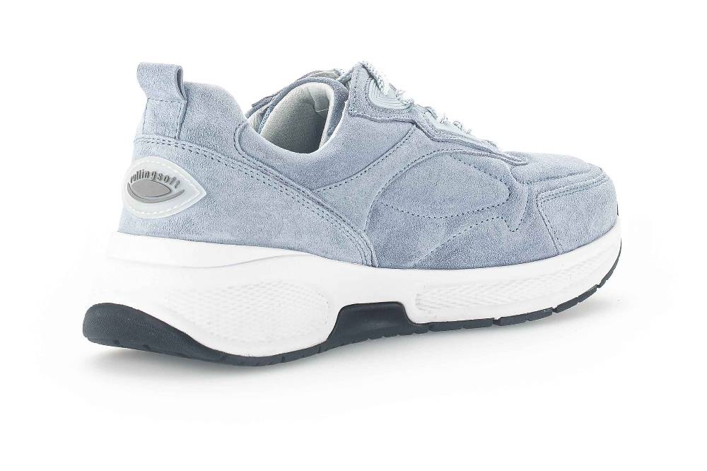 Gabor Rollingsoft Sneaker In Übergrößen Blau 26.836.36 Große Damenschuhe