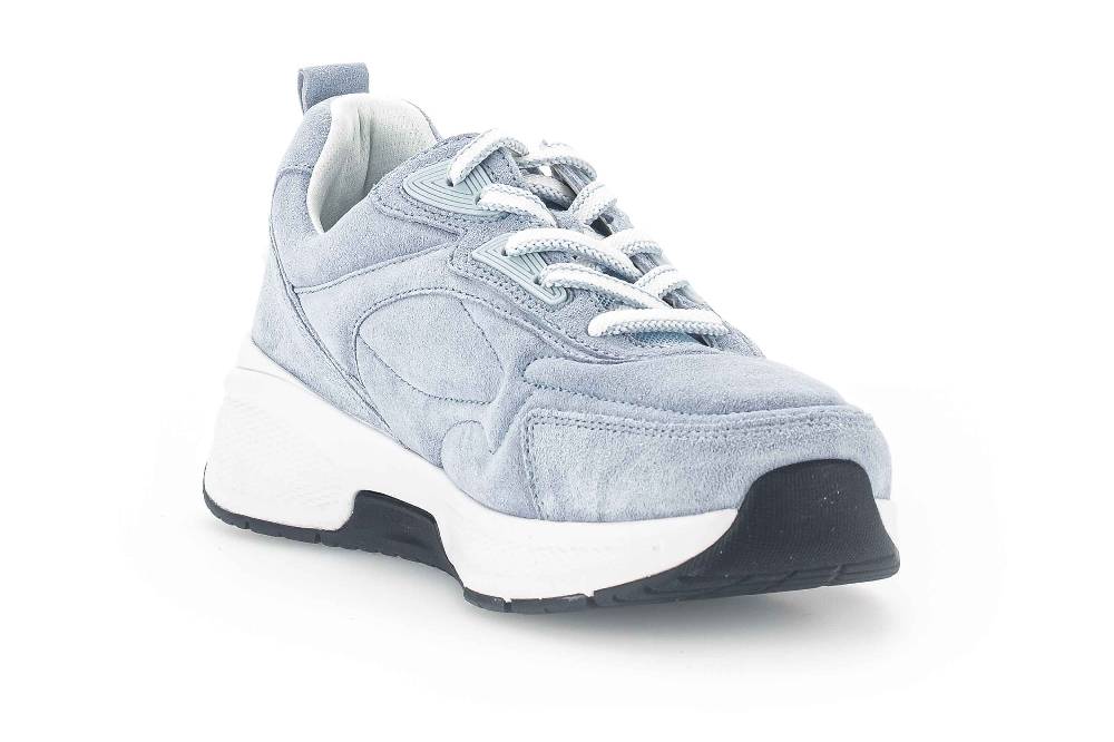 Gabor Rollingsoft Sneaker In Übergrößen Blau 26.836.36 Große Damenschuhe