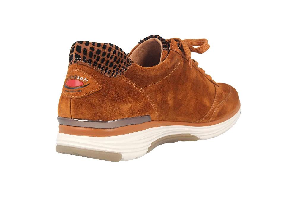 Gabor Rollingsoft Sneaker In Übergrößen Braun 56.973.32 Große Damenschuhe