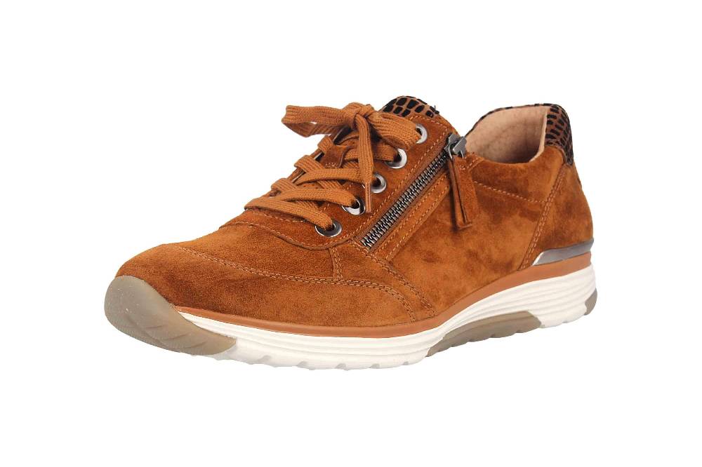 Gabor Rollingsoft Sneaker In Übergrößen Braun 56.973.32 Große Damenschuhe