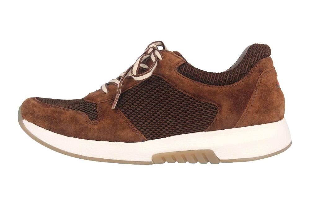 Gabor Rollingsoft Sneaker In Übergrößen Braun 56.946.42 Große Damenschuhe