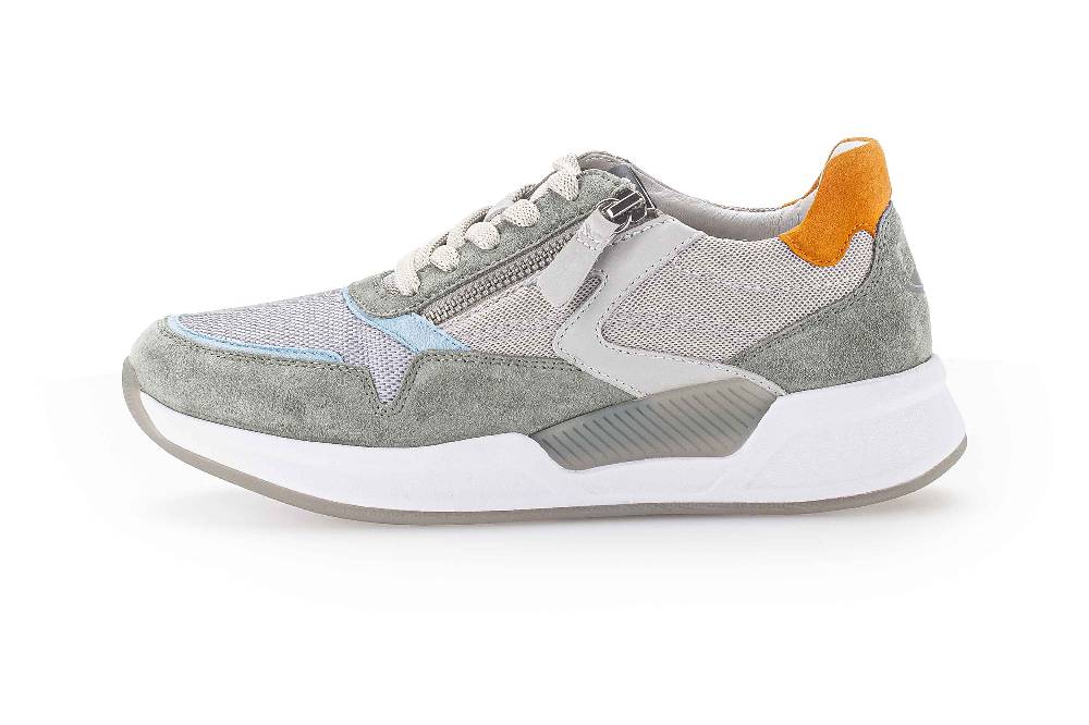 Gabor rollingsoft Sneaker in Übergrößen Grau 26.957.61 große Damenschuhe