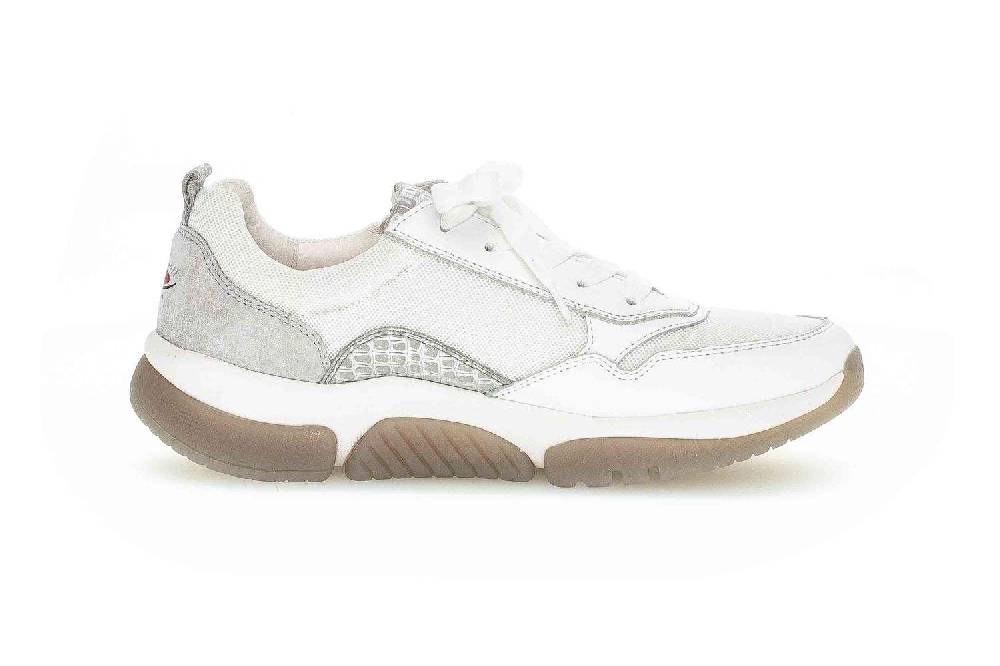 Gabor Rollingsoft Sneaker In Übergrößen Weiß 66.938.60 Große Damenschuhe