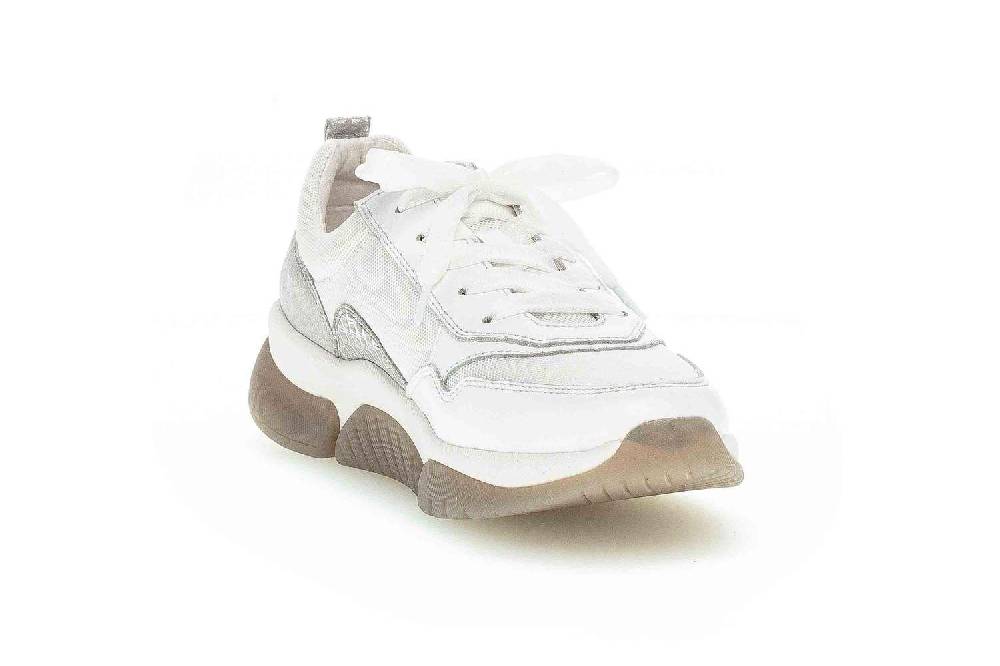 Gabor Rollingsoft Sneaker In Übergrößen Weiß 66.938.60 Große Damenschuhe