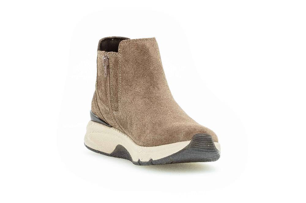 Gabor Rollingsoft Stiefeletten In Übergrößen Braun 76.881.30 Große Damenschuhe