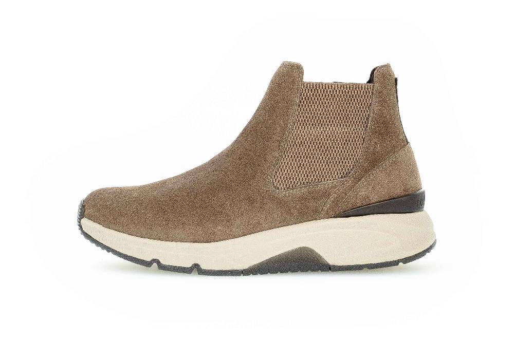 Gabor Rollingsoft Stiefeletten In Übergrößen Braun 76.881.30 Große Damenschuhe